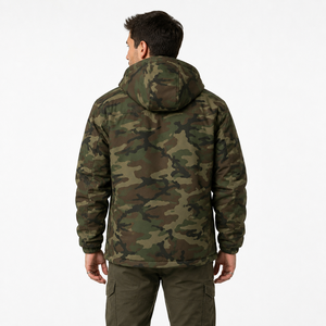 Casual Style Custom Woodland <b>Camo</b> Hood Tactical <b>Jacket</b> Outdoor Softshell Hunting Style Utility Windbreaker Men's <b>Jackets</b> Hoodies - Product Image 5