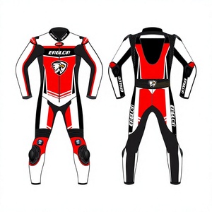 Traje de Motociclismo Personalizado para Hombre, Modelo Zonda, en Cuero Vacuno/Canguro, Mono de Una Pieza para Carreras, con Protección OEM CE - Product Image 1