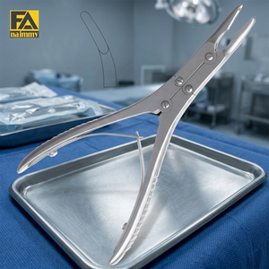 Mini Rongeur à Os Ruskin Courbé 18x5mm à Double Action, Instrument Chirurgical pour Chirurgie Générale et Orthopédie, Certifié CE - Product Image 3