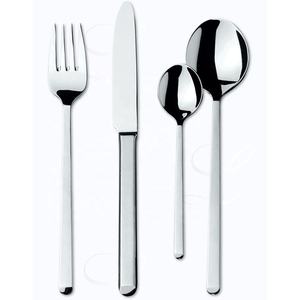 Mango de diseño de bambú de acero inoxidable con plata pulida brillante, vajilla de boda de hotel de lujo, juego de cubiertos, juego de cubiertos - Product Image 5