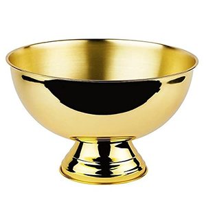 Bol à punch en acier inoxydable de qualité alimentaire avec revêtement PVD doré – Vente en gros pour fêtes, événements et hôtellerie - Product Image 1
