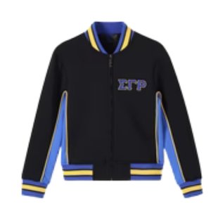 Veste en polaire technique noire Sigma Gamma Rho, veste de sport, vêtements de sororité grecque, veste zippée premium pour femmes - Product Image 1