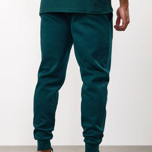Pantalones Deportivos de Algodón Color Verde Azulado Vintage para Hombre, Cintura Elástica, Estilo Casual, Bolsillos Laterales, Tejido de Peso Medio, Lavado Ácido, Ropa de Otoño - Product Image 2