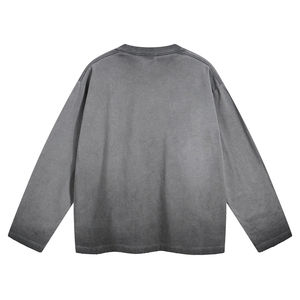 Camiseta de Algodón de Alta Calidad con Lavado Vintage, Personalizable, de Lujo para Hombre, Camiseta con Lavado Ácido para Hombre, Venta al Por Mayor - Product Image 3