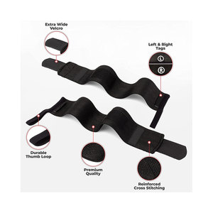 Breathable Adjustable Elasticity Wrist <b>Wraps</b> for Weight Lifting Fitness Powerlifting Gym Workout Hand Support Polyester Cotton - Product Image 2