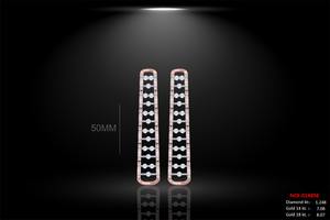 Exquisito Conjunto de Collar y Aretes Chapados en Oro Rosa de 14 Quilates con Diamantes Naturales Brillantes de 5.64 ct GH VS-SI, Joyería Fina Elegante para Mujer - Product Image 4