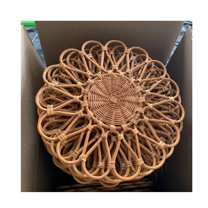 Luxury Rustic Rattan Placemat Handmade Woven Dining <b>Table</b> Decor Vietnam Supplier - Product Image 6