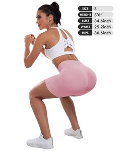 Scrunch Butt Shorts Workout Gym Shorts For Women Biker Shorts High Waisted Tummy Control Butt Lifting Running Sports Yoga <b>Booty</b> - Product Image 6