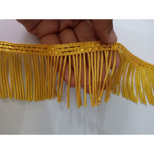 Flecos de alambre dorado de 5 cm al por mayor para prendas de vestir, costura y trenzado decorativo - Product Image 3