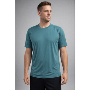 Camiseta Deportiva de Manga Corta para Hombre, Corte Regular, Spandex Frío, OEM ODM, Tops Activos - Product Image 3