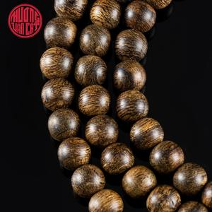 Pulsera Premium de 108 cuentas de 6 mm de Agarwood Malayo Semihundible – Mala de Oración de Oud Natural Malayo con Alto Contenido de Resina - Product Image 3