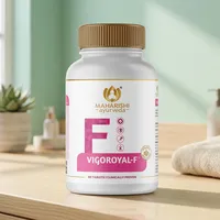 Complément alimentaire à base d'extraits végétaux Maharishi Ayurveda Vigoroyal-F, mélangé avec Shatavari, Abhrak Bhasma, Parval Bhasma, extrait de Dhatri Lahu.
