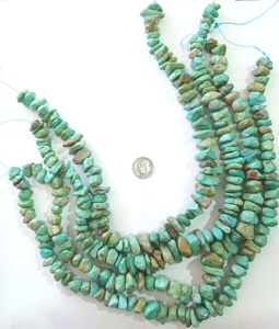 Cabochon de pierre précieuse turquoise Sonoran stabilisée, pépite de turquoise, 1 pièce, cabochon brut, perles de cristal pour bijoux - Product Image 3