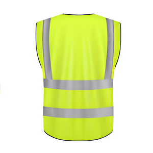 Gilet de travail haute visibilité, sécurité, réfléchissant, construction, sécurité, logo personnalisé, gaufré, polyester orange - Product Image 3