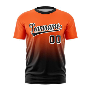 Custom Wholesale OEM Sublimated Crew Neck T Shirt Jersey Lightweight Moisture Wicking Sportswear for Team Training - Product Image 1