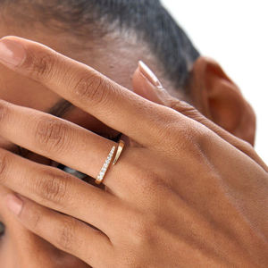 Fashion Jewelry 14K Solid Gold Lab Grown Diamond <b>Rings</b> Spiral Wrap <b>Ring</b> Open <b>Adjustable</b> <b>Ring</b> Gift for Her Diamond Bypass <b>Ring</b> - Product Image 6