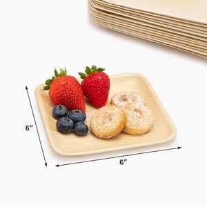 Durable Palm Leaf <b>Plates</b> for Family Functions and Catering Services 8 Inches Square Shapes <b>Plates</b> Pack of 25 Chocolates and Dry - Product Image 3