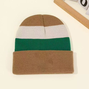 Gorros de punto holgados con logotipo personalizado OEM al por mayor, gorros personalizados para adultos 100% acrílico, calentitos para el invierno, de fábrica. - Product Image 4