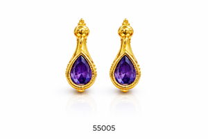 Boucles d'oreilles clous MOLL JEWELLERS de luxe plaquées or rose avec zirconiums cubiques pour femme, légères, confortables, de créateur, pureté 100 % certifiée par un tiers - Product Image 4