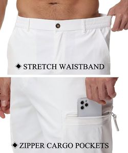 Men's Performance Cargo Shorts Lightweight Breathable Multi Pocket Outdoor Utility Summer Shorts - Product Image 6