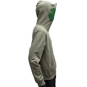 Oversized 320gsm Polyester/Cotton <b>Full</b> <b>Zip</b>-<b>up</b> <b>Hoodie</b> for Men Embroidered Customizable Design for Winter Low MOQ - Product Image 2