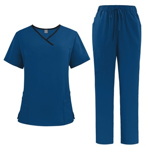 Multi-Pockets Straight Pants Custom Logo China Medical Uniform Luxury Nursing Scrubs - Product Image 2