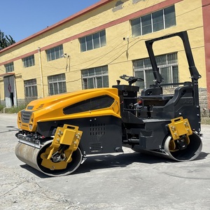 Mini-compacteur routier de qualité supérieure à pneu unique avec transmission hydraulique pour travaux de construction haute performance - Product Image 1