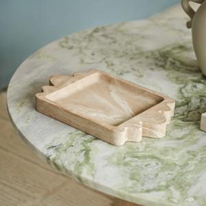 Plateau de service en bois haut de gamme fait main, plateau de service à thé et café en bois massif très demandé - Product Image 1