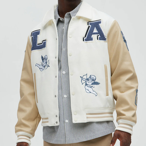 High School Baseball Bomber <b>Jacket</b>, Customized Made Latest Design Best Soft Material Unique Design Men Outer Wear Varsity <b>Jacket</b> - Product Image 3