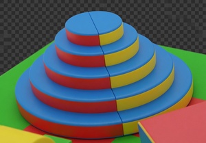 Centro de Juegos Suaves Ultimate Rainbow, Parque Infantil Modular de Espuma Completo con Múltiples Zonas de Juego para Guarderías y Hogares - Product Image 4