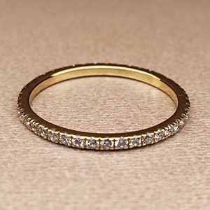 แหวนแต่งงานทองคำแท้ 14K ประดับเพชรทรงกลมเจียระไนคุณภาพสูง VVS1 ได้รับการรับรองจาก IGI ผลิตด้วยวิธี HPHT CVD เพชรเพาะเลี้ยงในห้องปฏิบัติการ สำหรับผู้หญิง - Product Image 1