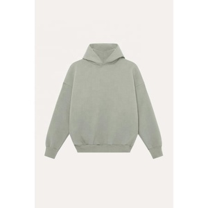Sweat-shirt à capuche bleu clair Spacious Sports, coupe classique, en molleton de coton, avec poche et logo sur le devant, décontracté, pour l'hiver, pour homme, 2026 - Product Image 4