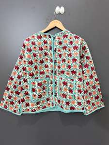 Chaleco de Algodón Acolchado Hecho a Mano en India, Estilo Jaipuri Vintage Kantha, Sin Mangas, Reversible, para Otoño, Ideal para Fiestas - Product Image 3