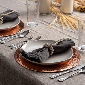 จานรองทองแดงสำหรับงานเลี้ยงอาหารค่ำ คุณภาพดีที่สุด ราคาถูกที่สุด - Product Image 5
