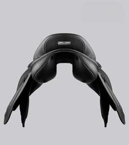 Silla de Montar Inglesa para Salto y Doma Clásica de Contacto Cercano con Cuero Sintético, Arco de Madera y Herrajes de Latón - Product Image 2