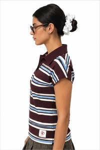 เสื้อยืดผู้หญิงคุณภาพดี แห้งเร็ว แขนสั้น สีชมพูอ่อน ผ้าฝ้าย 100% เป็นมิตรกับสิ่งแวดล้อม ระบายอากาศได้ดี เหมาะสำหรับเล่นแบดมินตัน - Product Image 4