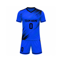 Ensemble d'uniformes de football sublimés en gros, échantillon gratuit personnalisé, kit de maillot de sport, maillot athlétique à manches courtes 100% polyester
