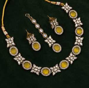 Fancy Collection High Quality Gold Plated Kundan <b>Pearl</b> Necklace Earring <b>Set</b> Latest Designed Women's Wedding <b>Jewelry</b> Classic - Product Image 1