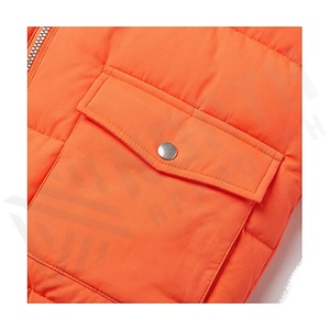 Hooded Quilted Waterproof <b>Bubble</b> Jacket Black Full Sleeve Winter Windproof Cotton Shell Knitted Fabric Polyester Filling Stand - Product Image 5