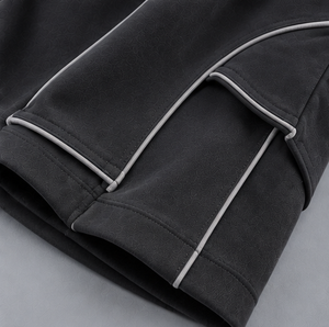 <b>Men's</b> Black Wide Leg Sweatpants Drawstring Elastic Waist Side Stripe Street Casual Pants Autumn - Product Image 6