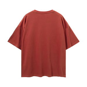 Summer Men's Heavyweight 100% Cotton Acid Wash Silk Screen Printed <b>T</b>-Shirt with Front Logo Quick Dry Customizable Color & Size - Product Image 6