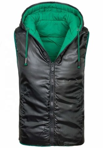 Chaleco Reversible con capucha para hombre, ropa de calle acolchada con capucha, chaleco Reversible de moda, nuevo diseño, 2022 - Product Image 2