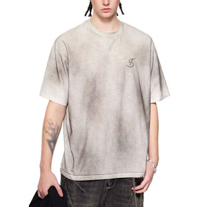 Camiseta de hombre de corte ajustado con efecto desgastado por el sol, fabricada en fábrica al por mayor, la más vendida, de secado rápido, para adultos. - Product Image 1