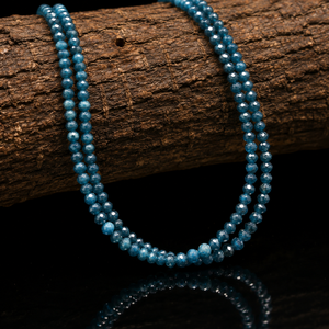 Cuentas facetadas de diamante azul natural AAA de 2 mm, hilo de piedras preciosas para la fabricación de joyas a precio mayorista - Product Image 1