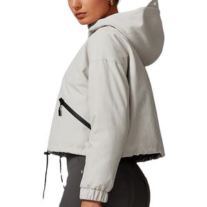 2025 femmes mode extérieur hiver manteau blanc canard imperméable chaud à capuche bouffant veste cordon ourlet col montant haute rue - Product Image 2