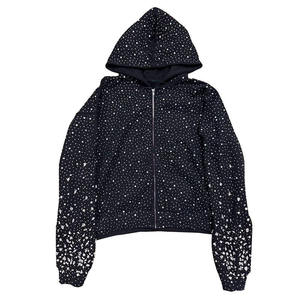 Sweats à capuche de haute qualité avec strass, logo personnalisé, coupe et couture sur mesure, pour homme, grande taille, hiver, vierges, épais - Product Image 5