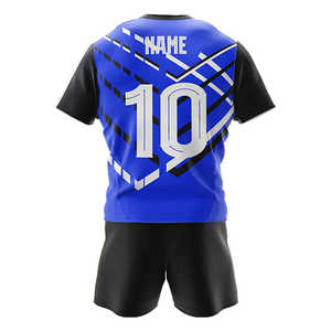 Uniforme de rugby pour hommes, maillot de football américain, jersey et short de sport respirants en polyester, séchage rapide, logo imprimé par sublimation - Product Image 4