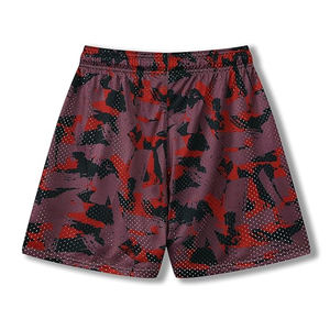 กางเกงขาสั้นกีฬาผ้าโพลีเอสเตอร์คุณภาพสูง พิมพ์โลโก้ได้ตามต้องการ สีสันสดใสสำหรับฤดูร้อน ผู้ชาย ทรงจ็อกเกอร์ ความยาวขาใน 5 นิ้ว เหมาะสำหรับเล่นบาสเก็ตบอล กันลม มีเชือกผูกเอว - Product Image 2