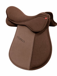 Selle de saut et de course pour cheval en cuir Premium Star avec arceau en plastique, tailles adultes 12-18, siège disponible - Product Image 5