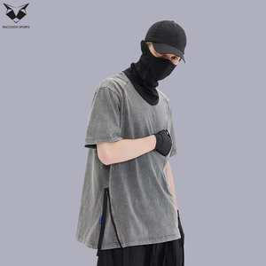 Camisetas Techwear de Estética Y2K para Hombre, Camisetas Oversize con Estampado Gráfico Gótico y Lavado Ácido, Ropa Urbana Hip Hop para Hombre - Product Image 2